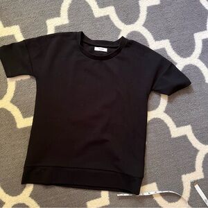 MADEWELL cool ribbed black t-shirt style top women’s medium